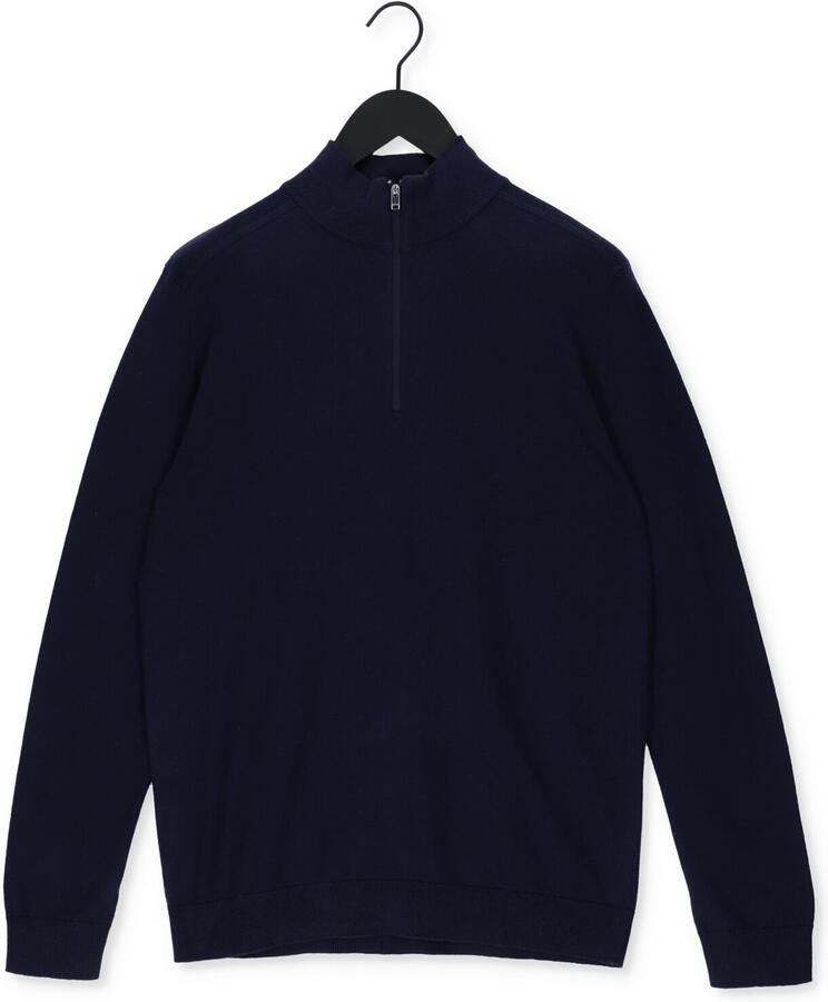SELECTED HOMME Heren Truien & Vesten Slhberg Half Zip Cardigan Noos Donkerblauw