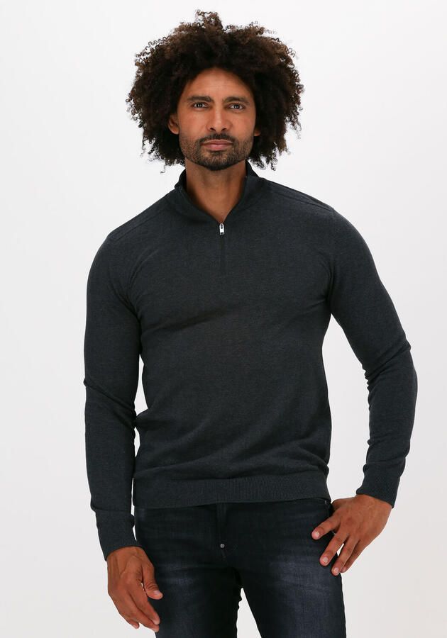 SELECTED HOMME Heren Truien & Vesten Slhberg Half Zip Cardigan Noos Grijs - Foto 4