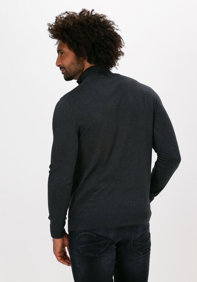 SELECTED HOMME Heren Truien & Vesten Slhberg Half Zip Cardigan Noos Grijs