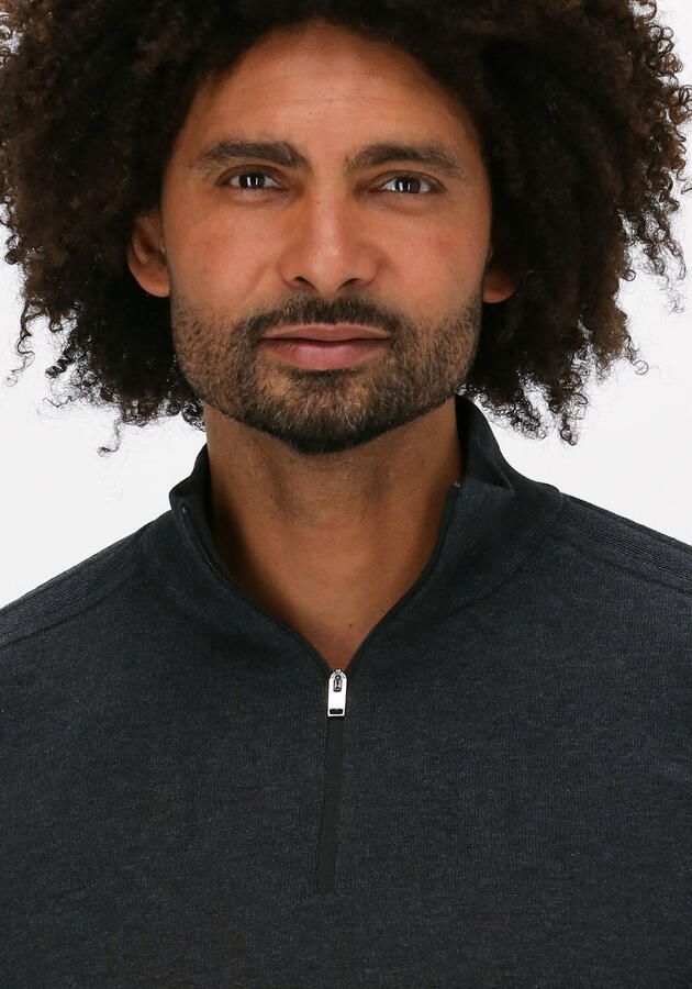 SELECTED HOMME Heren Truien & Vesten Slhberg Half Zip Cardigan Noos Grijs - Foto 2