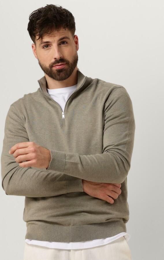 SELECTED HOMME Heren Truien & Vesten Slhberg Half Zip Cardigan Noos Groen - Foto 4