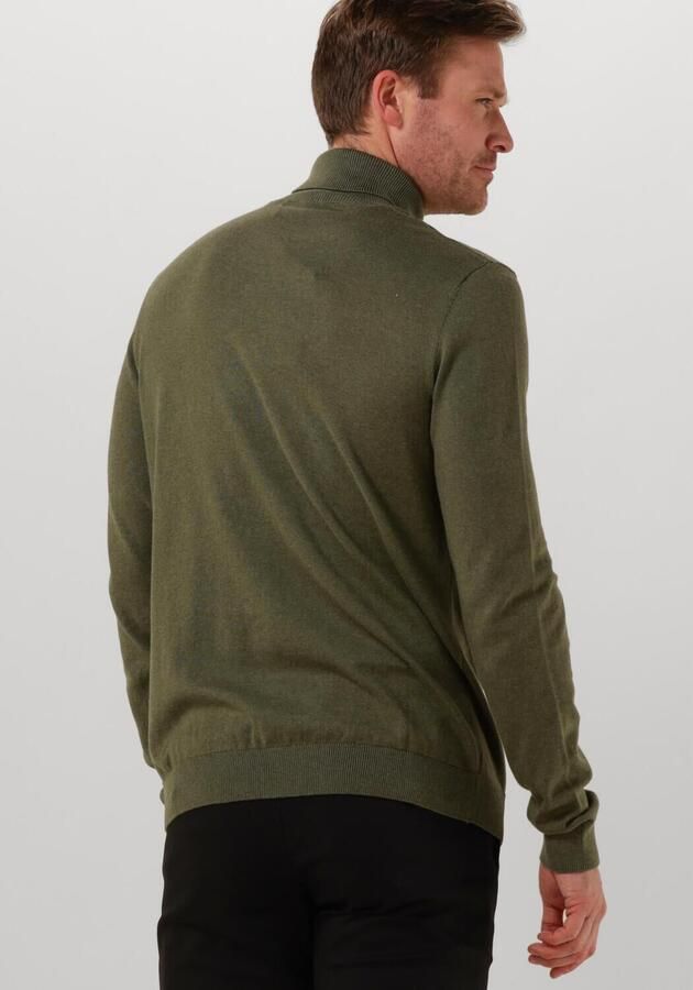 SELECTED HOMME Heren Truien & Vesten Slhberg Roll Neck Noos Groen