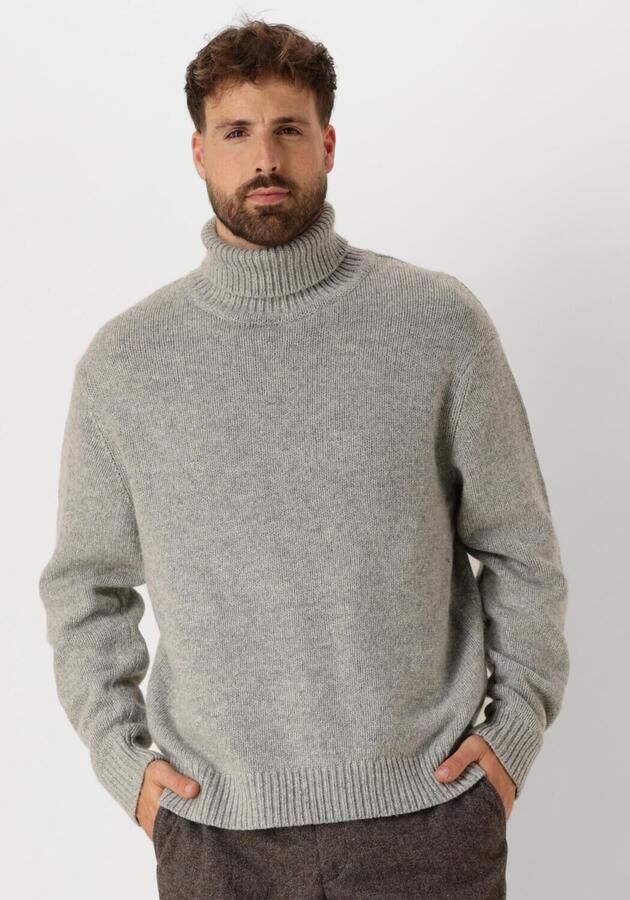 SELECTED HOMME Heren Truien & Vesten Slhcody Ls Knit Relaxed Roll Neck Grijs - Foto 4