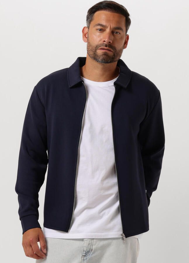 SELECTED HOMME Heren Truien & Vesten Slhemanuel Soft Full Zip Sweat Noos Donkerblauw - Foto 4