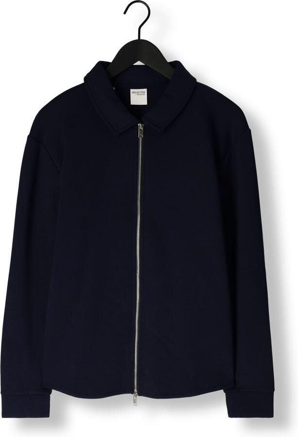 SELECTED HOMME Heren Truien & Vesten Slhemanuel Soft Full Zip Sweat Noos Donkerblauw - Foto 3