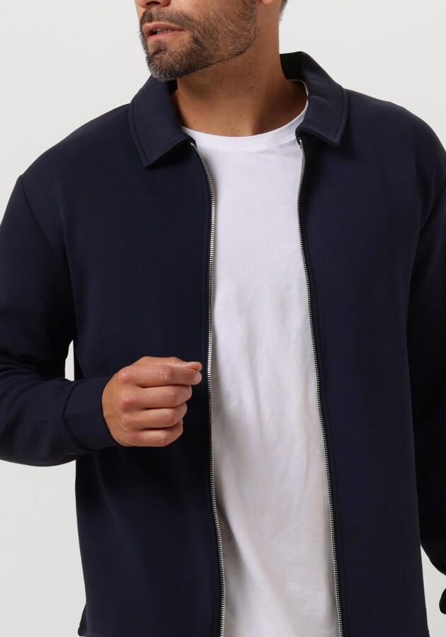 SELECTED HOMME Heren Truien & Vesten Slhemanuel Soft Full Zip Sweat Noos Donkerblauw - Foto 2