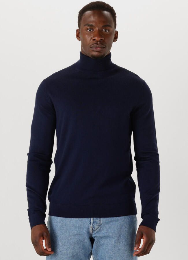 SELECTED HOMME Heren Truien & Vesten Slhtray Ls Knit Merino Roll Neck Donkerblauw - Foto 4