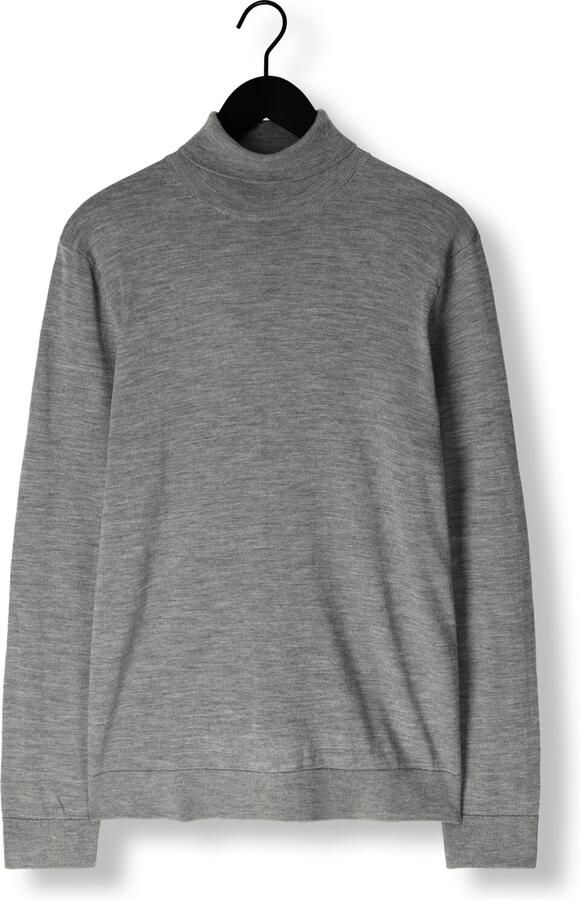 SELECTED HOMME Heren Truien & Vesten Slhtray Ls Knit Merino Roll Neck Grijs - Foto 3