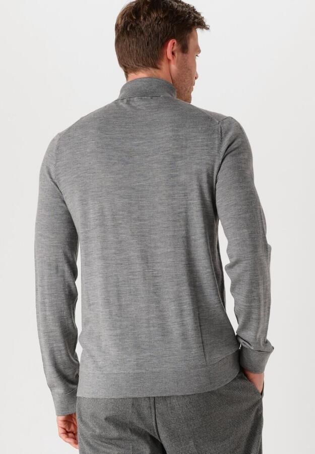 SELECTED HOMME Heren Truien & Vesten Slhtray Ls Knit Merino Roll Neck Grijs - Foto 2