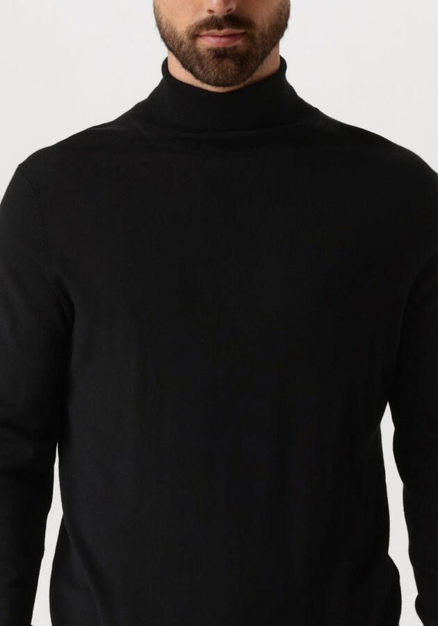 SELECTED HOMME Heren Truien & Vesten Slhtray Ls Knit Merino Roll Neck Zwart