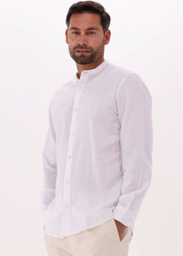 Selected Homme Witte Casual Overhemd Slhslinew-linen Shirt Ls China W