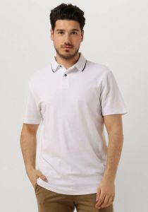 Selected Homme Witte Polo Slhleroy Coolmax Ss Polo B