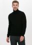 Selected Homme Zwarte trui met geribbelde zoom Black Heren - Thumbnail 1