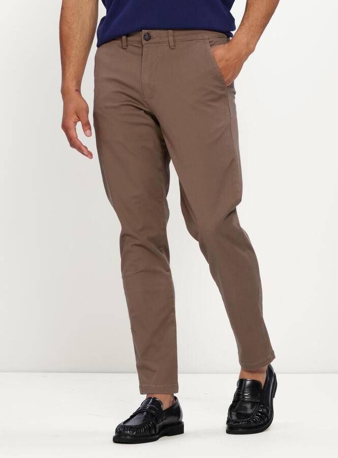 SELECTED MEN Heren Broeken Slh175-slim New Miles Flex Pant Noos Bruin