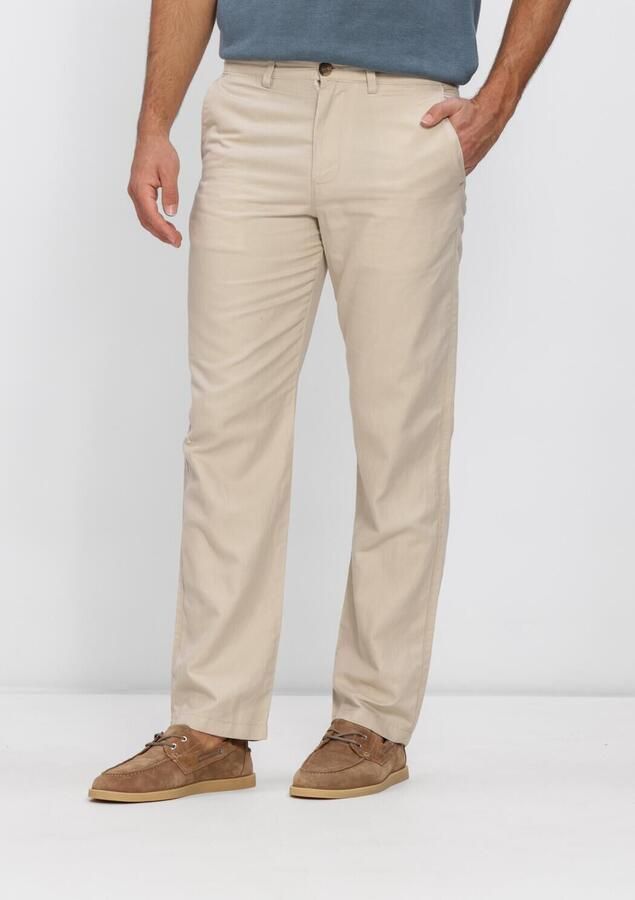 Selected Homme slim fit linnenbroek van mix van katoen en linnen model 'MILES'