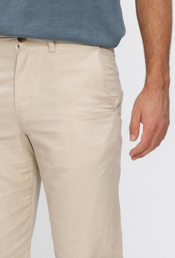 Selected Homme slim fit linnenbroek van mix van katoen en linnen model 'MILES' - Foto 3