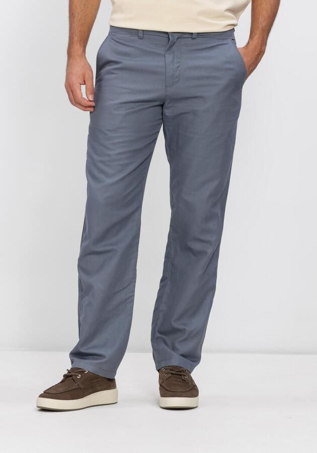 Selected Homme slim fit linnenbroek van mix van katoen en linnen model 'MILES'