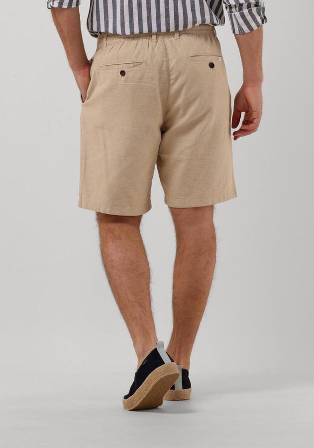 Selected Homme regular fit chino-shorts van mix van katoen en linnen model 'BRODY' - Foto 3