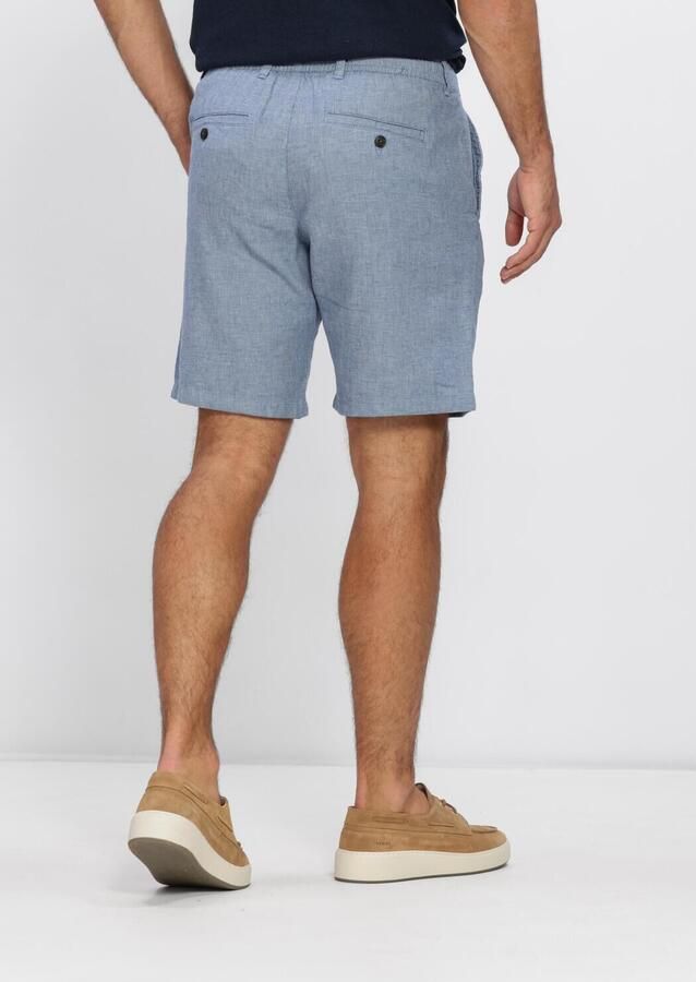Selected Homme regular fit chino-shorts van mix van katoen en linnen model 'BRODY' - Foto 3