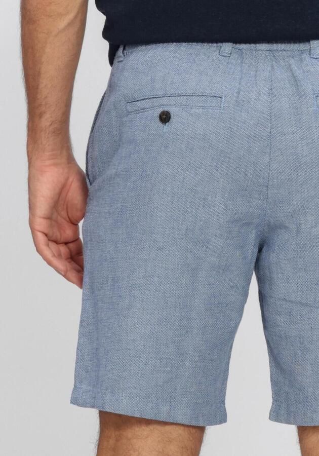 Selected Homme regular fit chino-shorts van mix van katoen en linnen model 'BRODY' - Foto 4