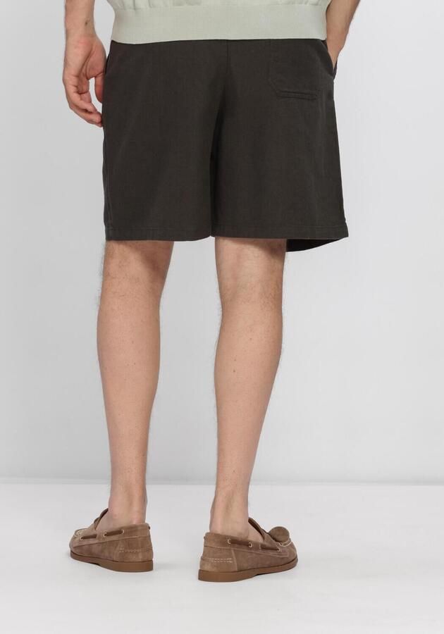 SELECTED MEN Heren Broeken Slhregular-harvey Linen Blend Shorts Donkergrijs - Foto 3