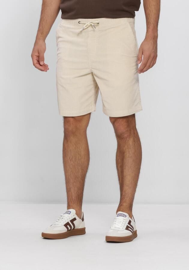 SELECTED MEN Heren Broeken Slhregular-jace Corduroy Shorts Noos Beige