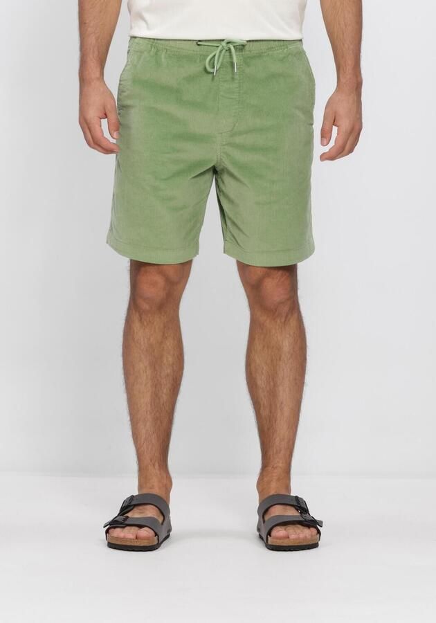 SELECTED MEN Heren Broeken Slhregular-jace Corduroy Shorts Noos Groen