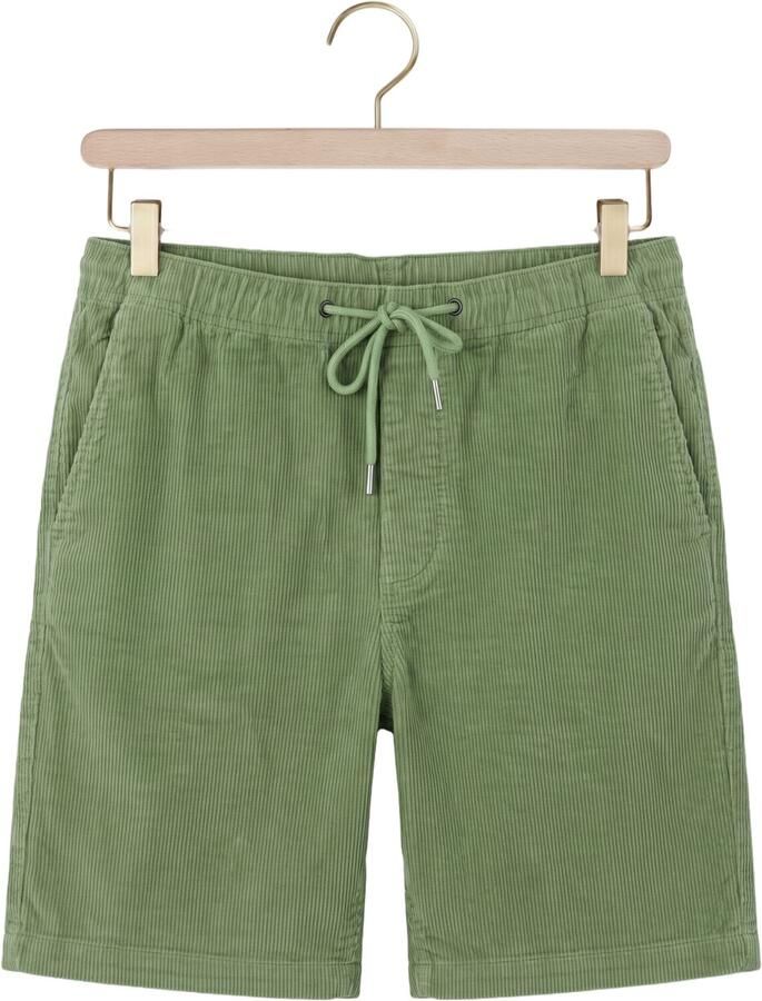 SELECTED MEN Heren Broeken Slhregular-jace Corduroy Shorts Noos Groen - Foto 2