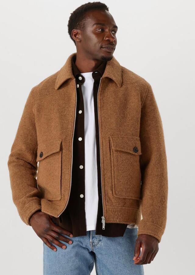 SELECTED MEN Heren Jassen Slhjakob Wool Blend Jkt Bruin - Foto 4