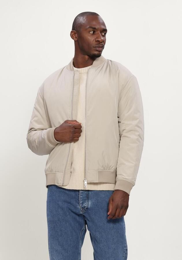 Selected Regular fit bomberjack met baseballkraag model 'CHARLES'