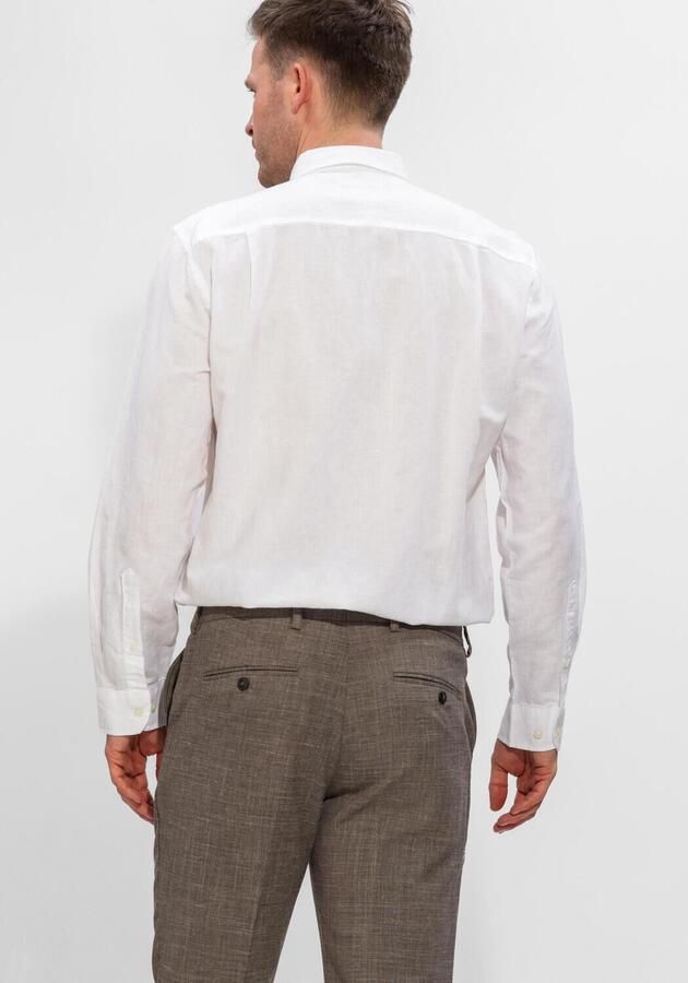 Selected Homme regular fit vrijetijdsoverhemd van mix van katoen en linnen model 'CLAY LINENBLEND' - Foto 2