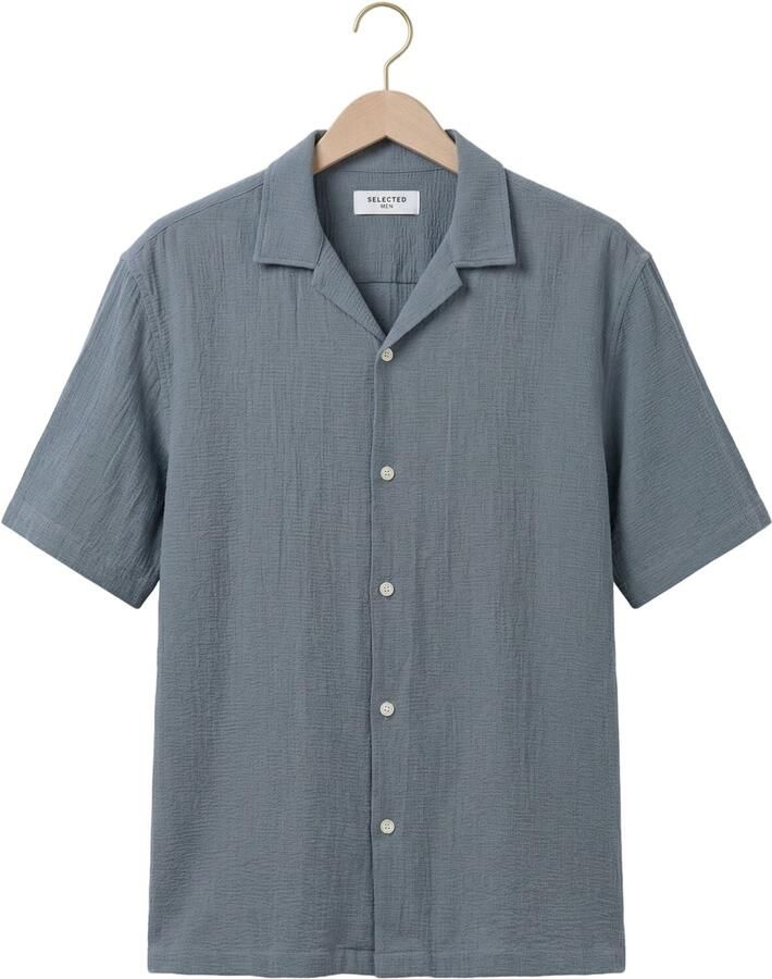 Selected Homme relaxed fit vrijetijdsoverhemd van puur katoen model 'RLXCAL' - Foto 2