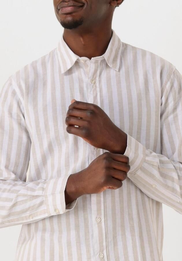 SELECTED MEN Heren Overhemden Slhslim-sun Shirt Ls Noos Beige - Foto 3