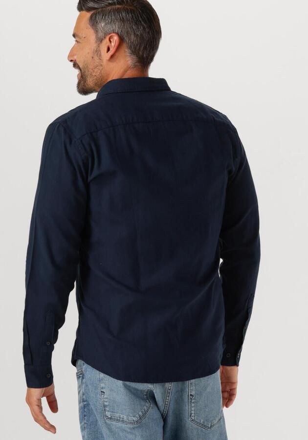 SELECTED MEN Heren Overhemden Slhslimowen-brushed Shirt Ls Noos Donkerblauw - Foto 2