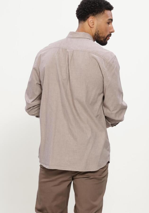 SELECTED MEN Heren Overhemden Slmregcole Jay Melange Ls Shirt Noos Beige - Foto 3
