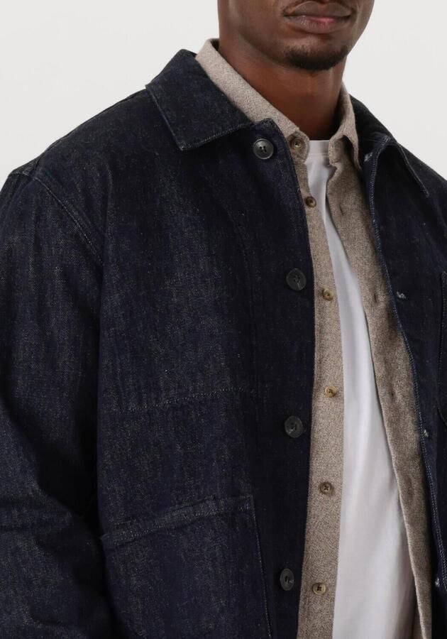 SELECTED MEN Heren Overshirts Slh Regular-landon 603 Denim Jacket Donkerblauw - Foto 3