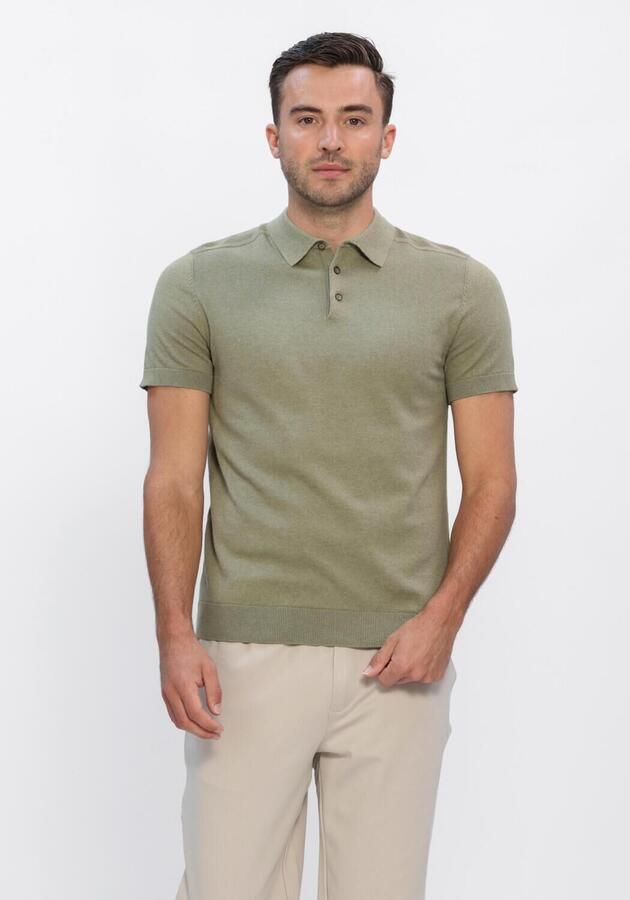 Selected Homme Regular fit Poloshirt van Mix van biologisch katoen Model 'BERG'