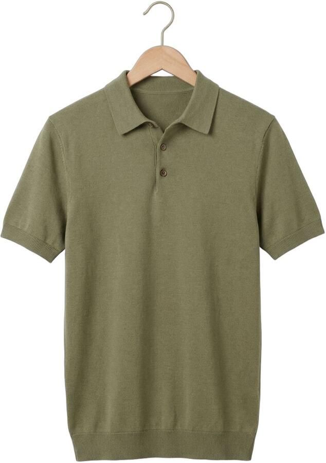 Selected Homme Regular fit Poloshirt van Mix van biologisch katoen Model 'BERG' - Foto 2