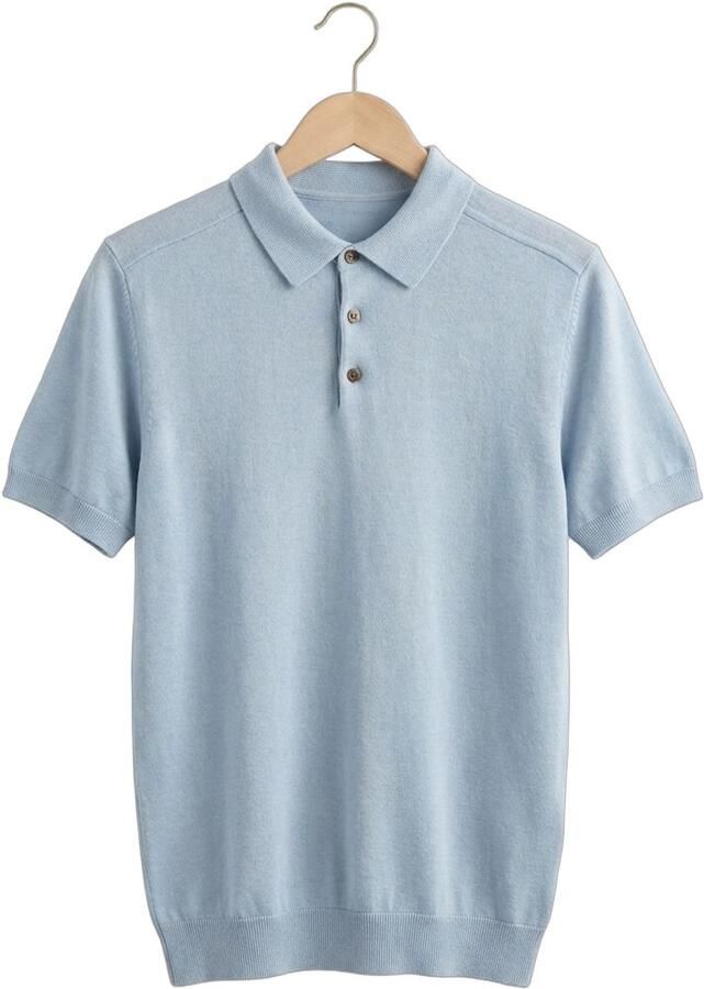 Selected Homme Regular fit Poloshirt van Mix van biologisch katoen Model 'BERG' - Foto 2