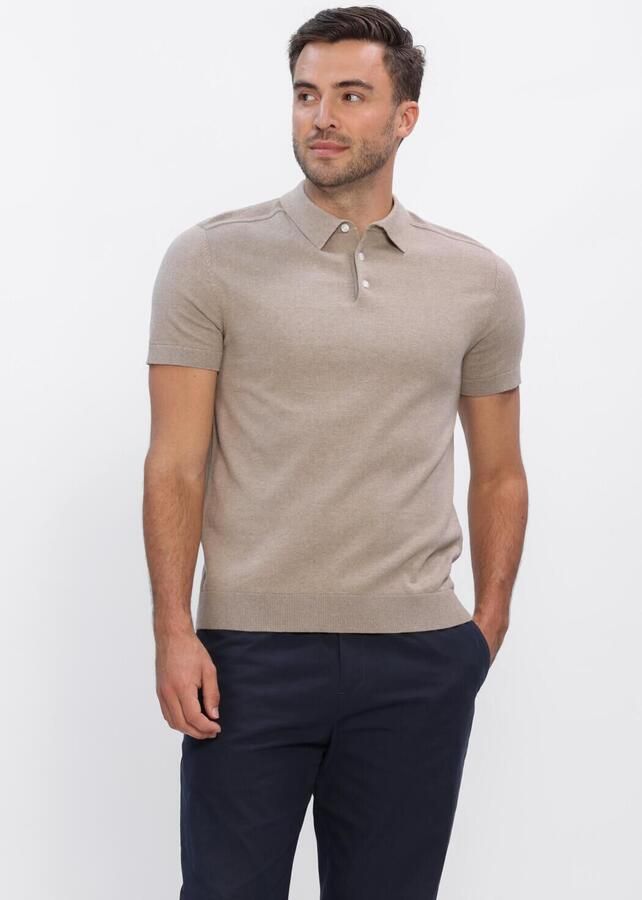 Selected Homme Regular fit Poloshirt van Mix van biologisch katoen Model 'BERG'