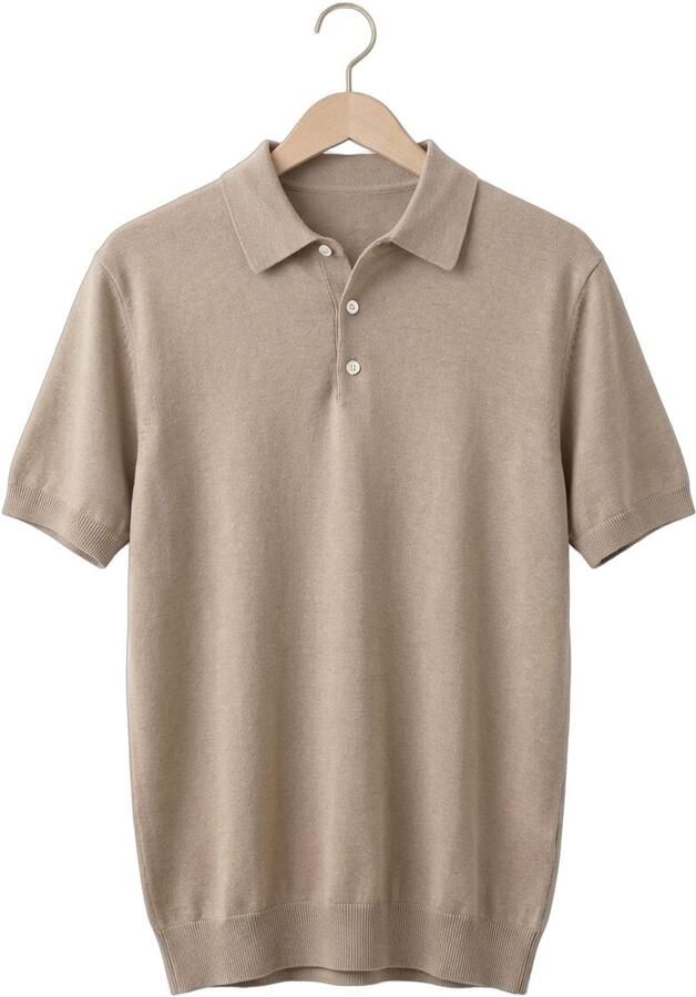 Selected Homme Regular fit Poloshirt van Mix van biologisch katoen Model 'BERG' - Foto 4