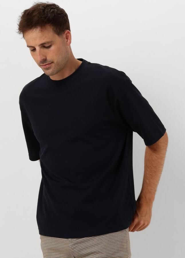 SELECTED MEN Heren Polo's & T-shirts Slhlooseoscar Ss O-neck Tee Noos Donkerblauw