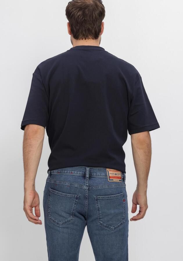 SELECTED MEN Heren Polo's & T-shirts Slhlooseoscar Ss O-neck Tee Noos Donkerblauw - Foto 3