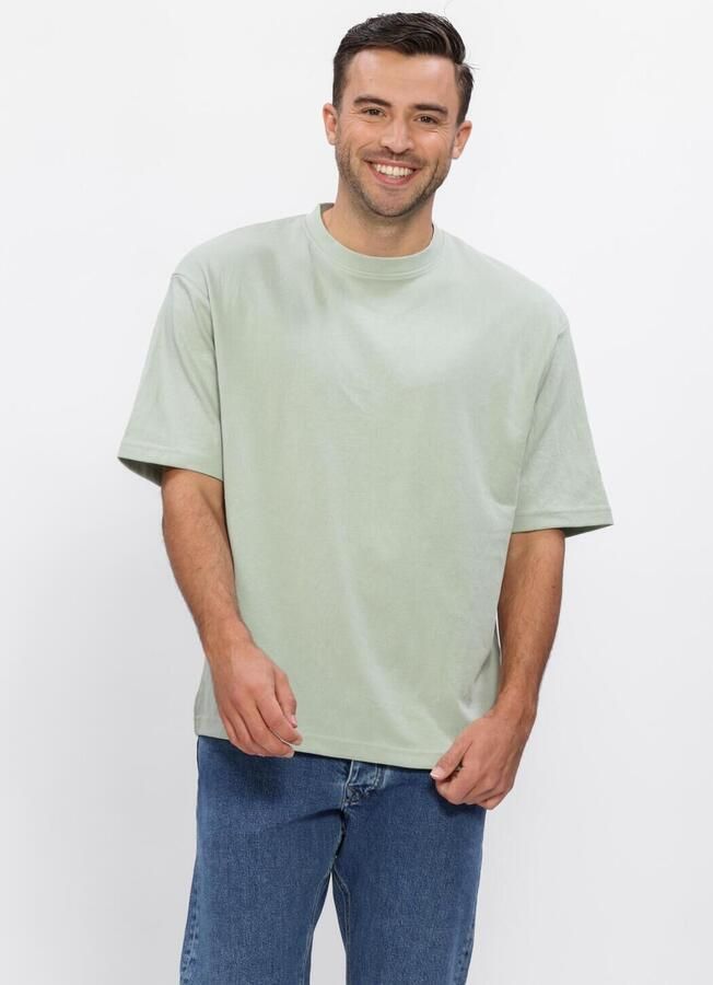 SELECTED MEN Heren Polo's & T-shirts Slhlooseoscar Ss O-neck Tee Noos Mint