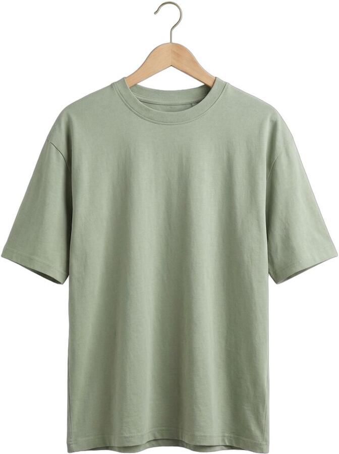 SELECTED MEN Heren Polo's & T-shirts Slhlooseoscar Ss O-neck Tee Noos Mint - Foto 2