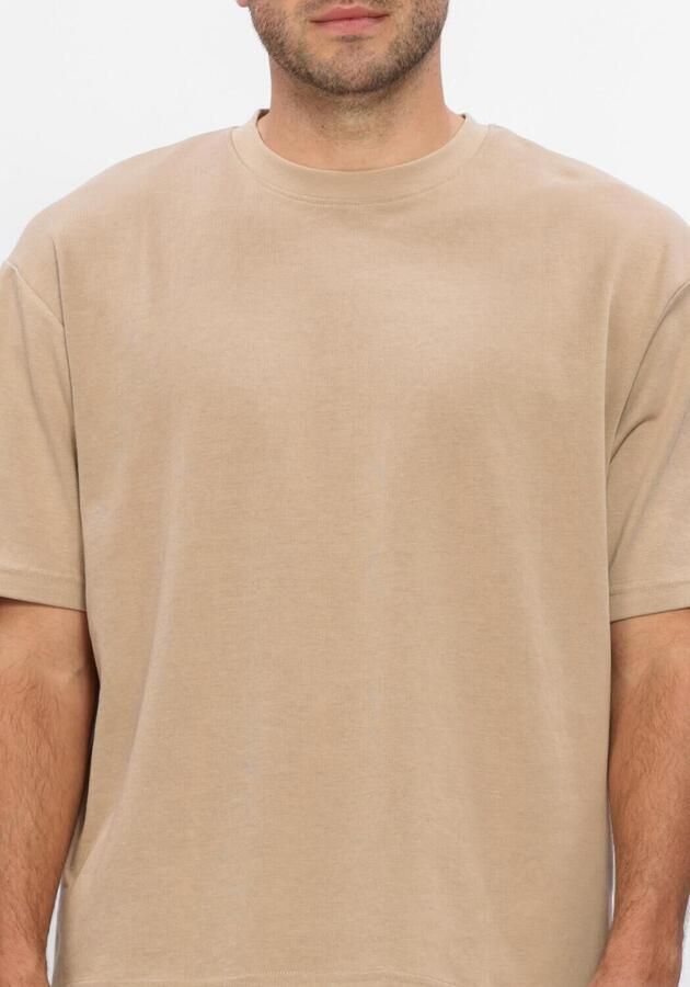 SELECTED MEN Heren Polo's & T-shirts Slhlooseoscar Ss O-neck Tee Noos Zand - Foto 4