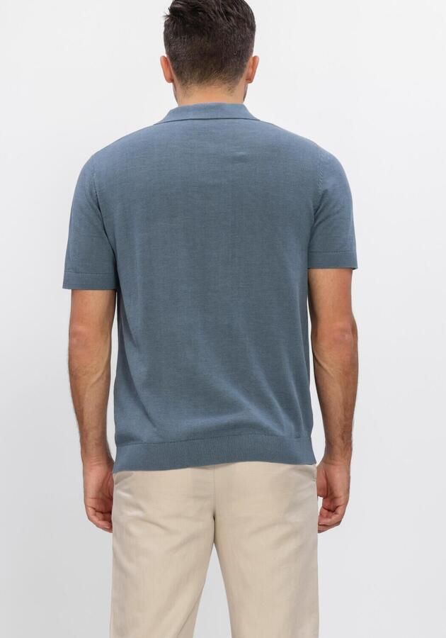 Selected Homme regular fit poloshirt van mix van katoen en linnen model 'MATTIS' - Foto 2