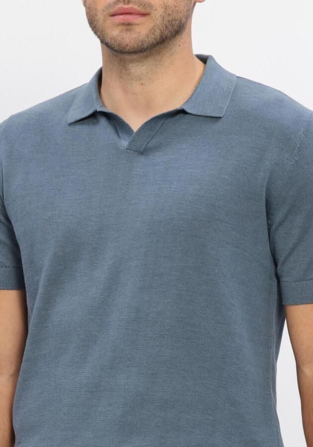 Selected Homme regular fit poloshirt van mix van katoen en linnen model 'MATTIS' - Foto 3