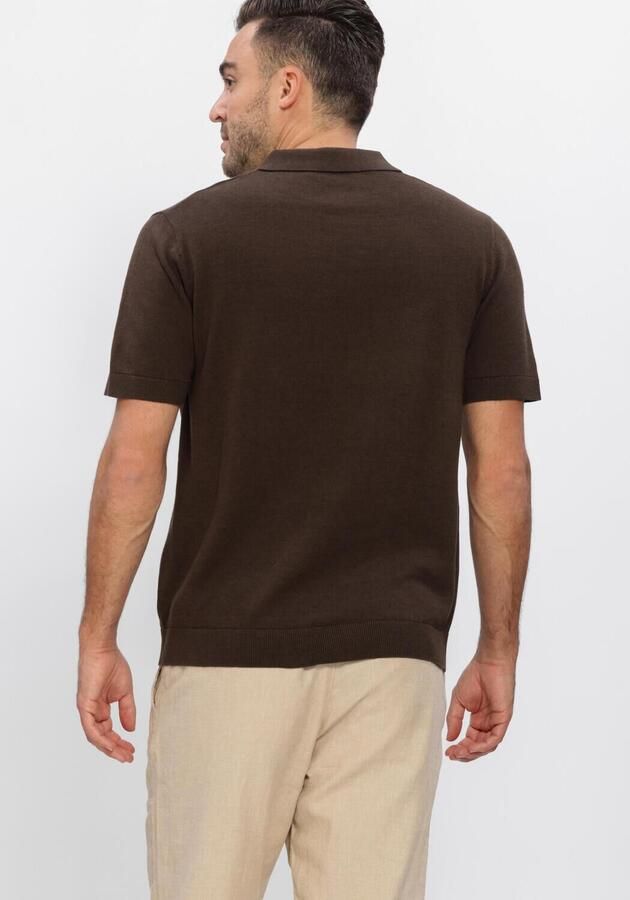Selected Homme regular fit poloshirt van mix van katoen en linnen model 'MATTIS' - Foto 2