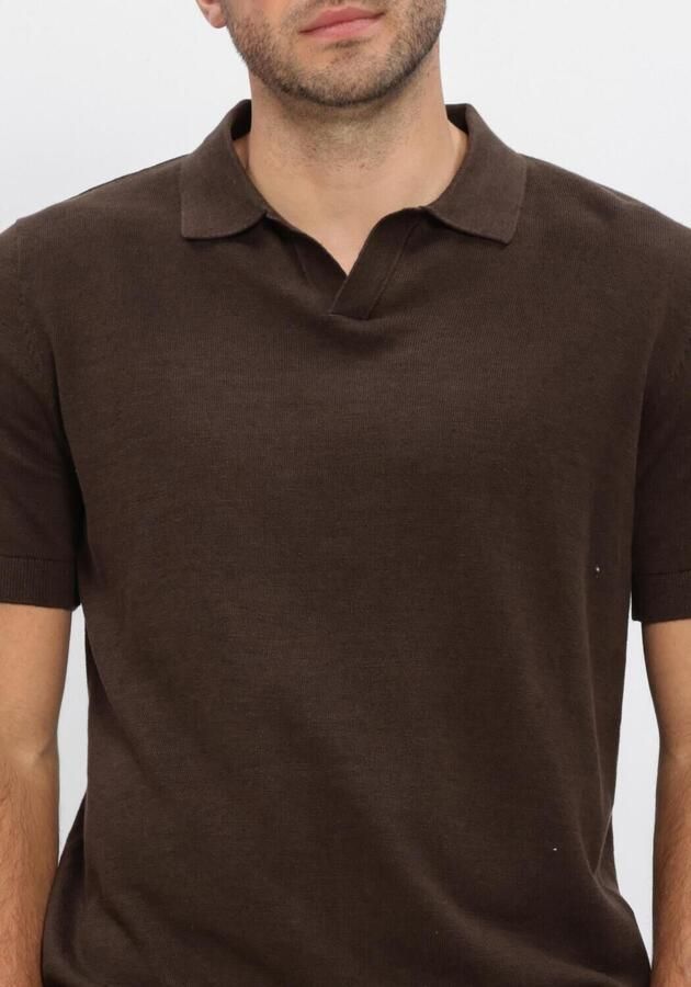 Selected Homme regular fit poloshirt van mix van katoen en linnen model 'MATTIS' - Foto 3